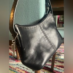 Fossil Black Leather Shoulder Bag